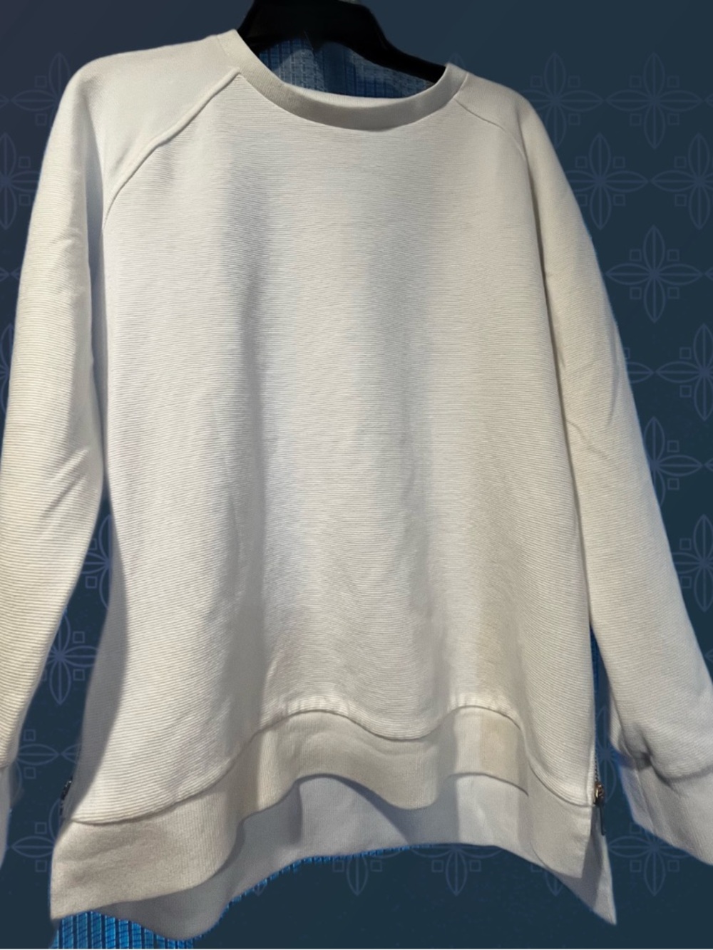 Anrabess Womens Oversized Side Zipper Tunic Sweatshirt Medium